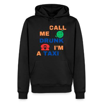 Zu betrunken - Männer Premium Bio Hoodie - Schwarz - Vorne - Nico (187cm)