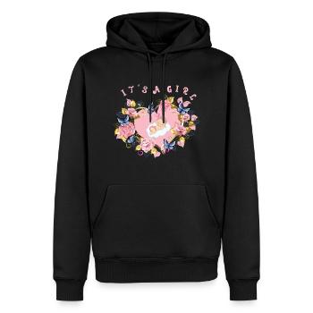 It's a girl Geburt Tochter Babyparty Baby Shower - Männer Premium Bio Hoodie - Schwarz - Vorne - Nico (187cm)