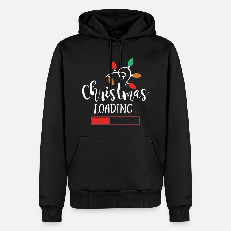 Christmas Loading Holiday Xmas Gift. - Männer Premium Bio Hoodie - Schwarz
