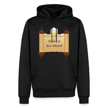 Radler ist kein Alkohol! - Männer Premium Bio Hoodie - Schwarz - Vorne - Nico (187cm)