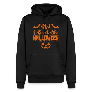 Ich mag Halloween nicht - Männer Premium Bio Hoodie - Schwarz - Vorne - Nico (187cm)