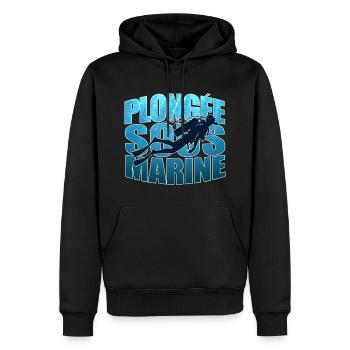 Plongée sous-marine cadeau plongée pour plongeur - Sweat à capuche Premium bio Homme - noir - Devant - Nico (187cm)