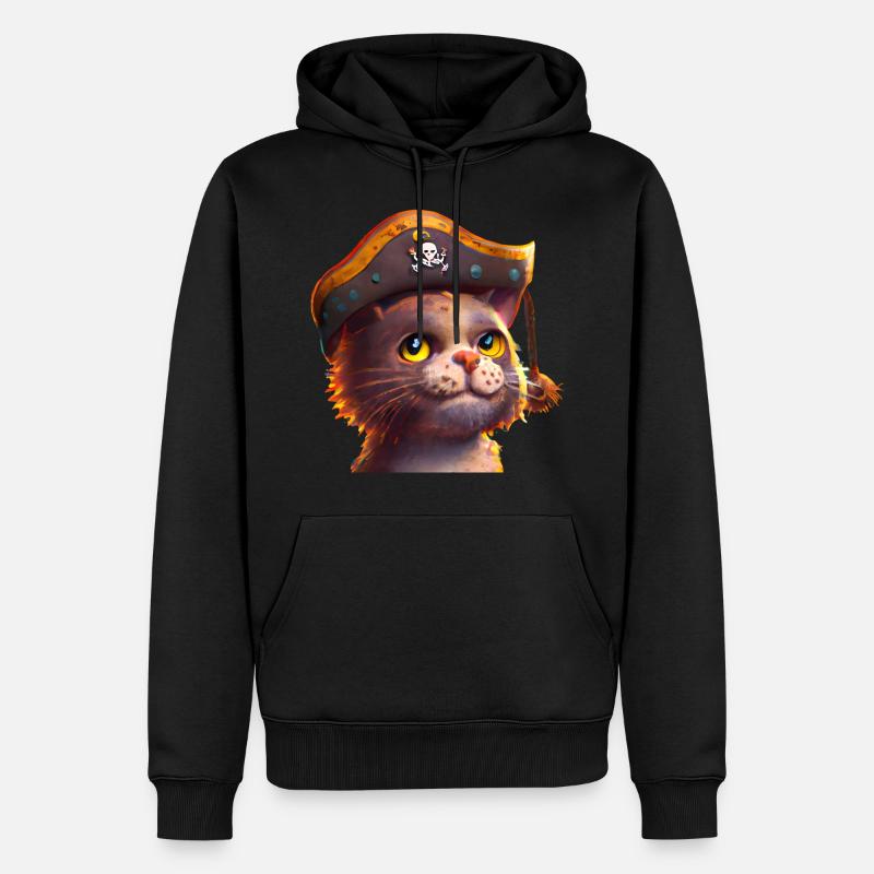 Pirate Chat Chat Pirate - Sweat à capuche Premium bio Homme - noir