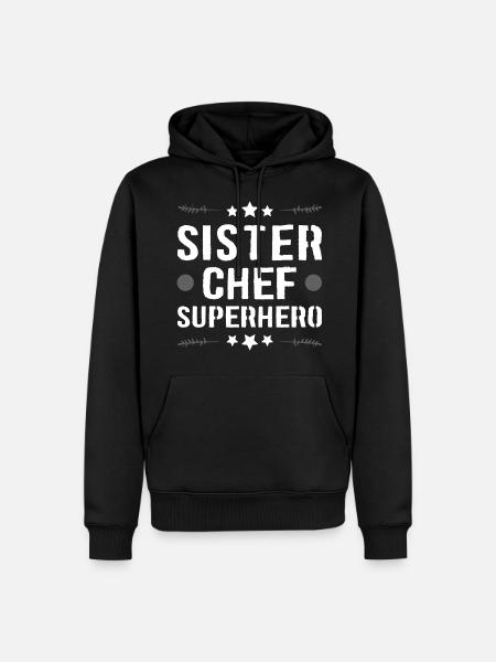 Sister Superhero - Men’s Premium Organic Hoodie - black