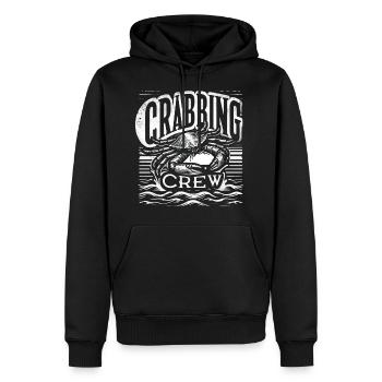 Crabbing Crew 10 - Männer Premium Bio Hoodie - Schwarz - Vorne - Nico (187cm)