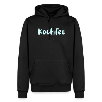 Kochfee, Schürze, kochschürze, schrift, koch, köch - Männer Premium Bio Hoodie - Schwarz - Vorne - Nico (187cm)