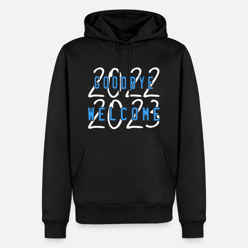 welcome 2023 - Sweat à capuche Premium bio Homme - noir