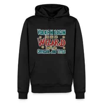 Vulkanologin Wizard Vulkanologie - Männer Premium Bio Hoodie - Schwarz - Vorne - Nico (187cm)