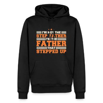 Papa Stolze Tochter Vater Sohn Geschenk Lied - Männer Premium Bio Hoodie - Schwarz - Vorne - Nico (187cm)