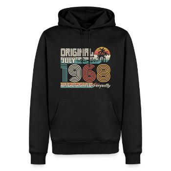 Juli 1968 Geburtstag Juli 1968 Geschenk - Männer Premium Bio Hoodie - Schwarz - Vorne - Nico (187cm)