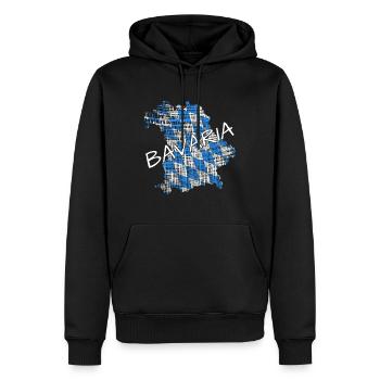 Bavaria Bayern - Männer Premium Bio Hoodie - Schwarz - Vorne - Nico (187cm)