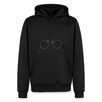 Ride Gravel Cyclocross Bike pour les cyclistes - Sweat à capuche Premium bio Homme - noir - Devant - Nico (187cm)