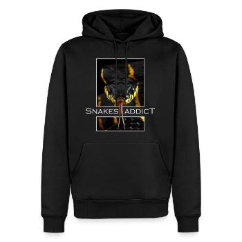 Snakes addict - Men’s Premium Organic Hoodie - black - Front - Nico (187cm)