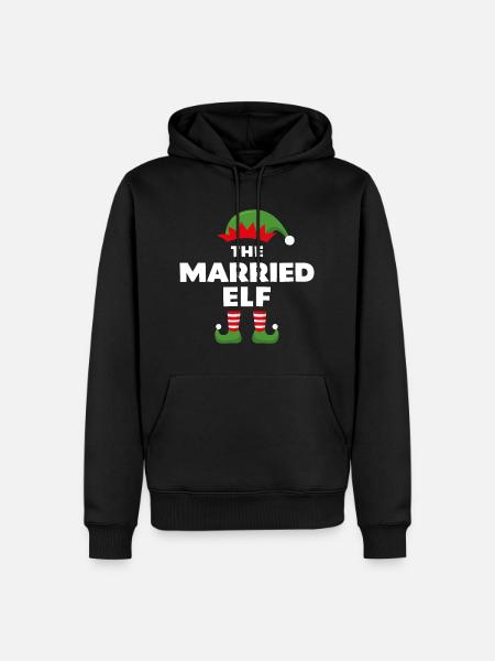 The Married Elf - Men’s Premium Organic Hoodie - black