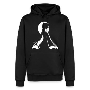 Batcave Girl Dark Fairytale Goth Occult Women Got - Sweat à capuche Premium bio Homme - noir - Devant - Nico (187cm)