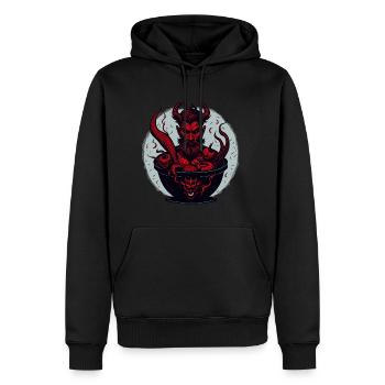 Devil Demon Halloween Hells Kitchen - Men’s Premium Organic Hoodie - black - Front - Nico (187cm)