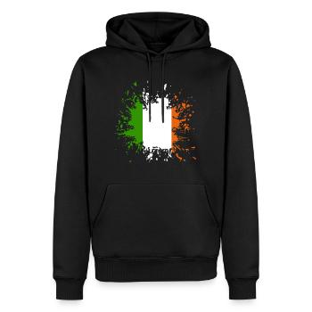 Ireland Irland - Männer Premium Bio Hoodie - Schwarz - Vorne - Nico (187cm)