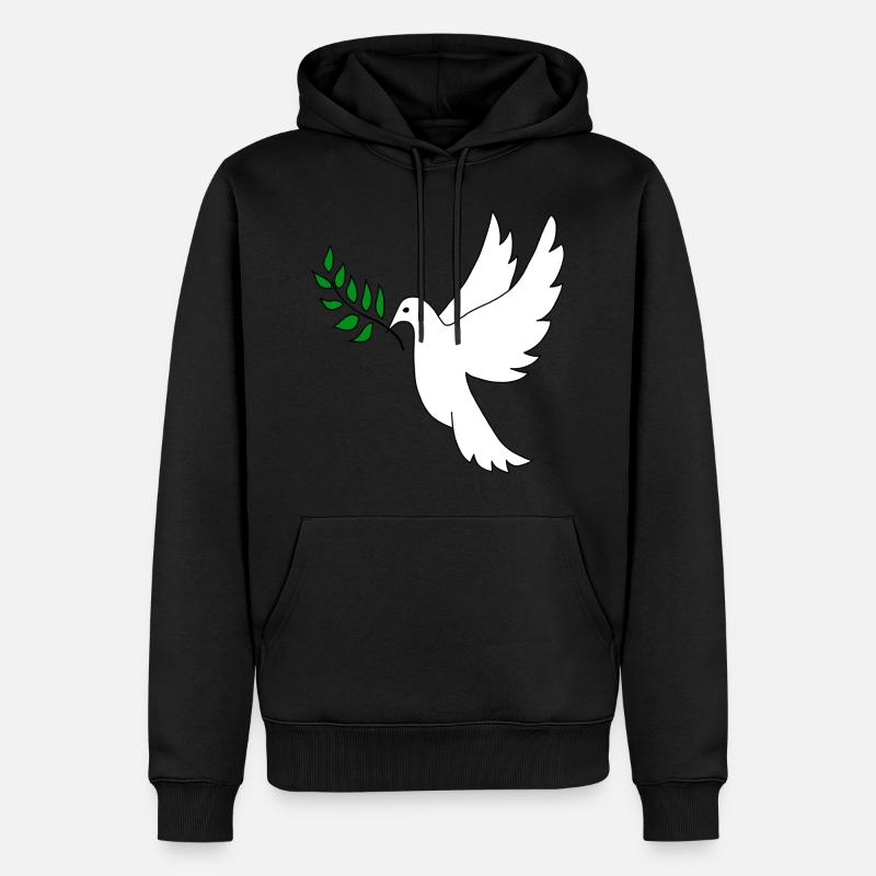 Friedenraube - Männer Premium Bio Hoodie - Schwarz