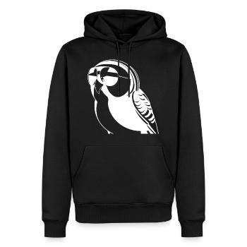 Lustiger Vogel mit Sonnenbrille Cool Bourke's Parak - Männer Premium Bio Hoodie - Schwarz - Vorne - Nico (187cm)