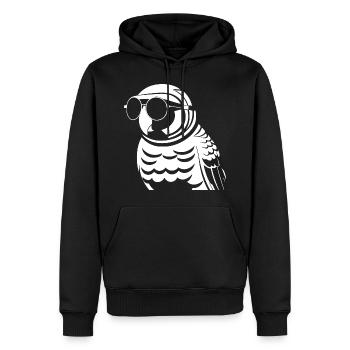 Lustiger Vogel mit Sonnenbrille Cool Bourke's Parak - Männer Premium Bio Hoodie - Schwarz - Vorne - Nico (187cm)