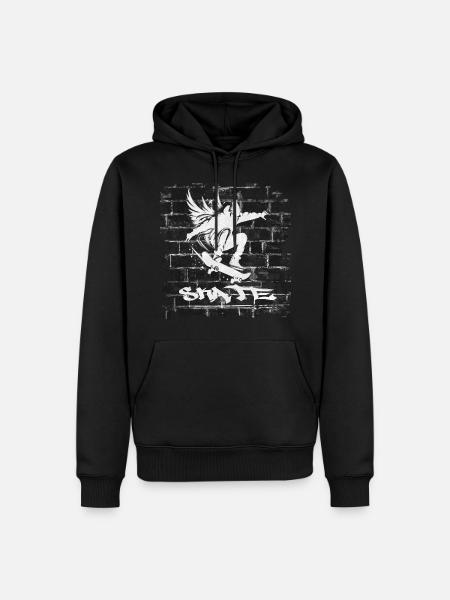 Skate - Men’s Premium Organic Hoodie - black