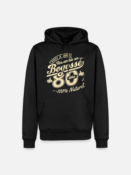 80-Year-Old Bogosse - Men’s Premium Organic Hoodie - black