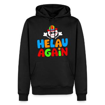 Carnaval Düsseldorf Mayence Helau Clown Costume Fun - Sweat à capuche Premium bio Homme - noir - Devant - Nico (187cm)