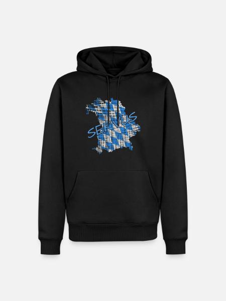 Bayern - Männer Premium Bio Hoodie - Schwarz