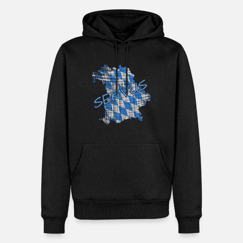 Bayern - Männer Premium Bio Hoodie - Schwarz