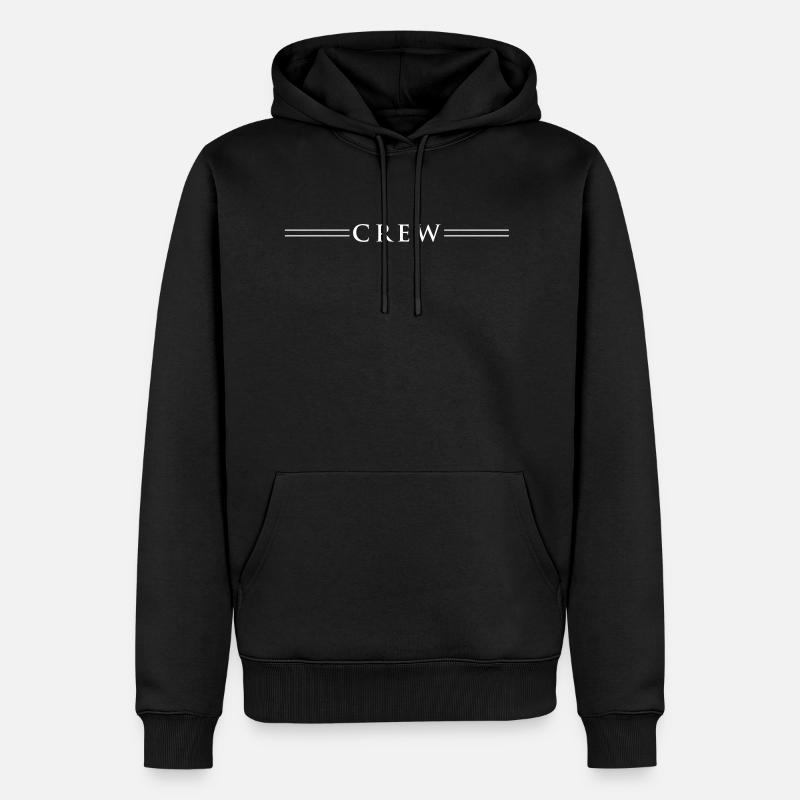 ligne d'équipage - Sweat à capuche Premium bio Homme - noir
