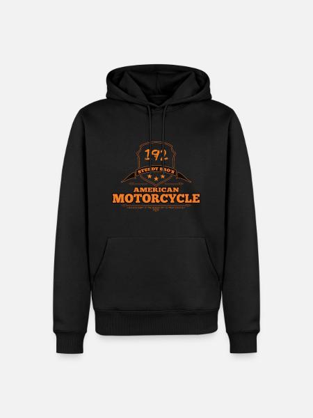 American Motorcycle - Männer Premium Bio Hoodie - Schwarz