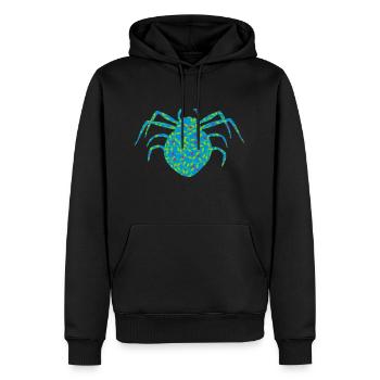spinne tier krabbeln phobie - Männer Premium Bio Hoodie - Schwarz - Vorne - Nico (187cm)