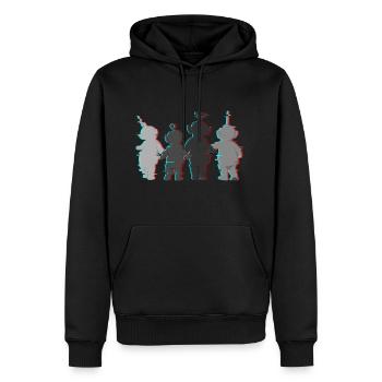 Teletubbies Cool Design With Static Effect - Men’s Premium Organic Hoodie - black - Front - Nico (187cm)