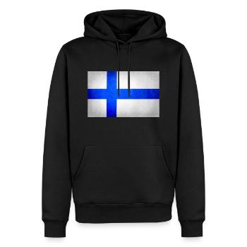 Flagge von Finnland, Finnland Flagge - Männer Premium Bio Hoodie - Schwarz - Vorne - Nico (187cm)