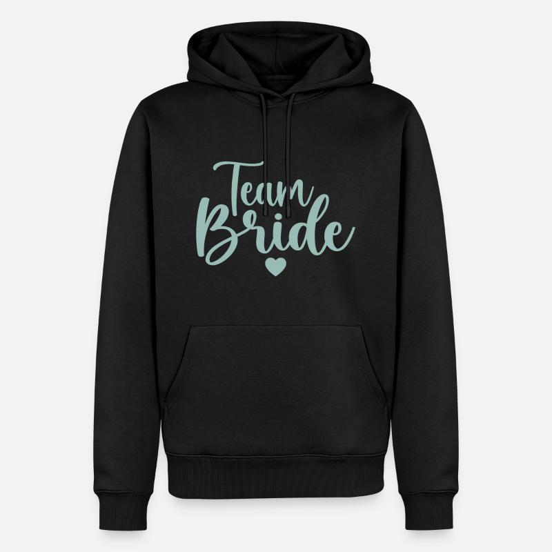 Team Braut - Männer Premium Bio Hoodie - Schwarz