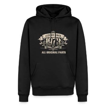 50 Years Old Legend Since 1973 50th Birthday - Männer Premium Bio Hoodie - Schwarz - Vorne - Nico (187cm)