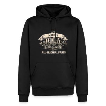 Retro Vintage Birthday Made In 1994 All Original - Männer Premium Bio Hoodie - Schwarz - Vorne - Nico (187cm)