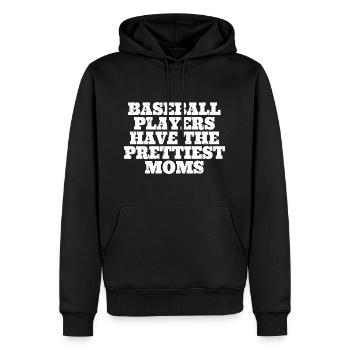 Baseballspieler haben die hübschesten Mütter Baseball - Männer Premium Bio Hoodie - Schwarz - Vorne - Nico (187cm)