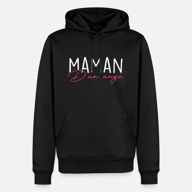 Maman d'un Ange - Sweat à capuche Premium bio Homme - noir