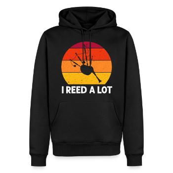 Bagpipes for pipers and Scots - Men’s Premium Organic Hoodie - black - Front - Nico (187cm)