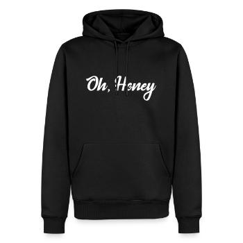 Oh, Schatz - Männer Premium Bio Hoodie - Schwarz - Vorne - Nico (187cm)