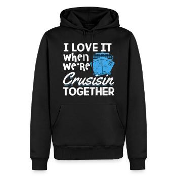 Kreuzfahrt - Männer Premium Bio Hoodie - Schwarz - Vorne - Nico (187cm)