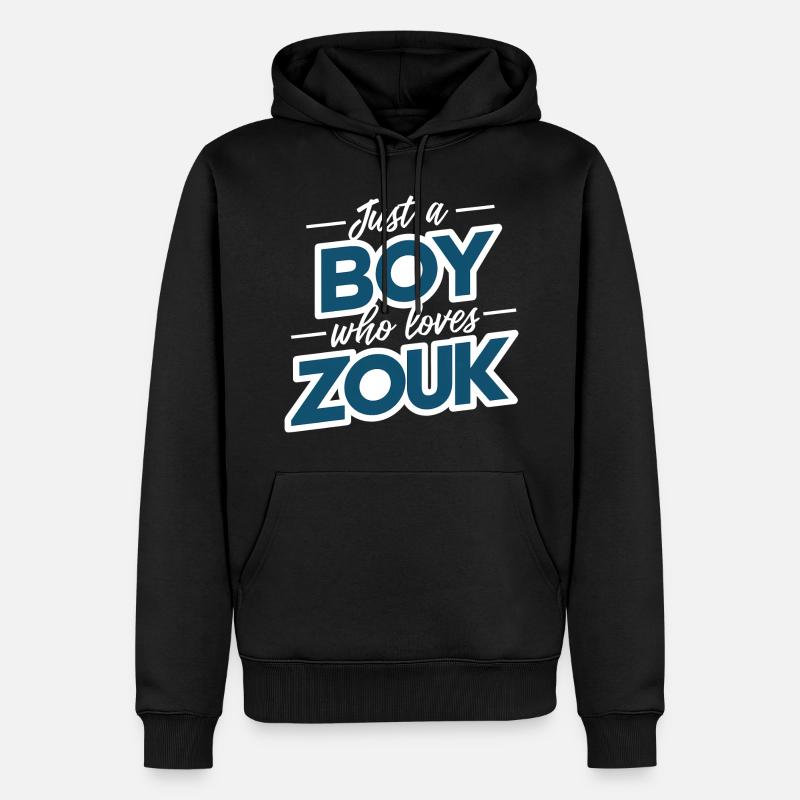 Zouk-Tanz-Geschenk - Männer Premium Bio Hoodie - Schwarz