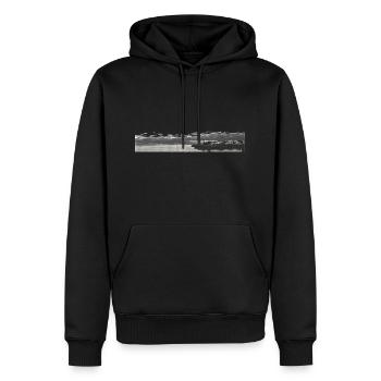 MENORCA - Ciutadella Leuchtturm - Männer Premium Bio Hoodie - Schwarz - Vorne - Nico (187cm)