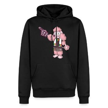 Fan Poodle Senegal - Men’s Premium Organic Hoodie - black - Front - Nico (187cm)