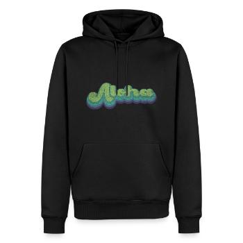 Vintage retro Aloha - Sweat à capuche Premium bio Homme - noir - Devant - Nico (187cm)