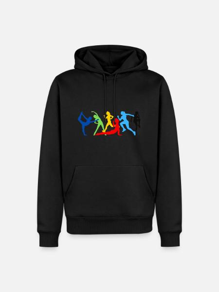 Der Kult um den Körper - Männer Premium Bio Hoodie - Schwarz