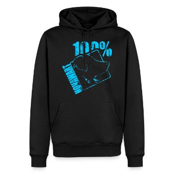 HOVAWART 100 - Men’s Premium Organic Hoodie - black - Front - Nico (187cm)