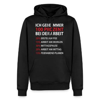 Work colleague colleague funny gift - Men’s Premium Organic Hoodie - black - Front - Nico (187cm)