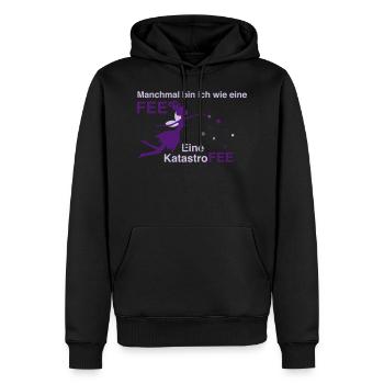 sarkasmus Fee design geschenkidee cooles spruch - Männer Premium Bio Hoodie - Schwarz - Vorne - Nico (187cm)